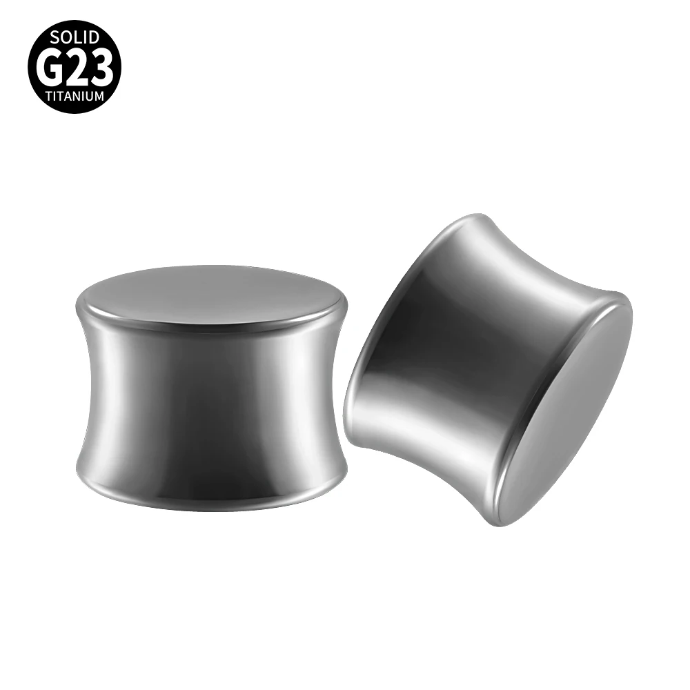 1pc Titanium Double Flare Ear Plugs Stretching Earring Gauges Expander Piercing Body Jewelry 6mm-16mm