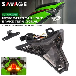 2026 ZX4R ZX6R ZX25R/SE LED 테일 브레이크 라이트 통합 방향 지시등 가와사키 닌자 ZX-4RR ZX-10R ZX250 ZX400 R/RR ZX636용
