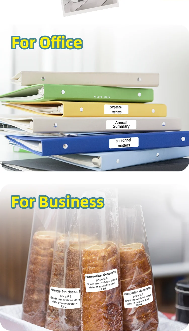 Dolewa D2 Etikettendrucker Tragbarer Drucker Thermopapierdrucker Etiketten-Aufkleberdrucker für Fotodruck – Detail 9