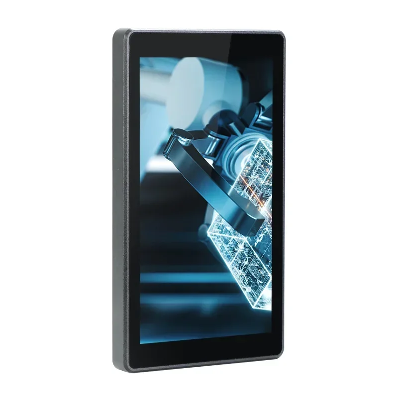 Wall mount black color 6 inch control panel with RS485 and POE