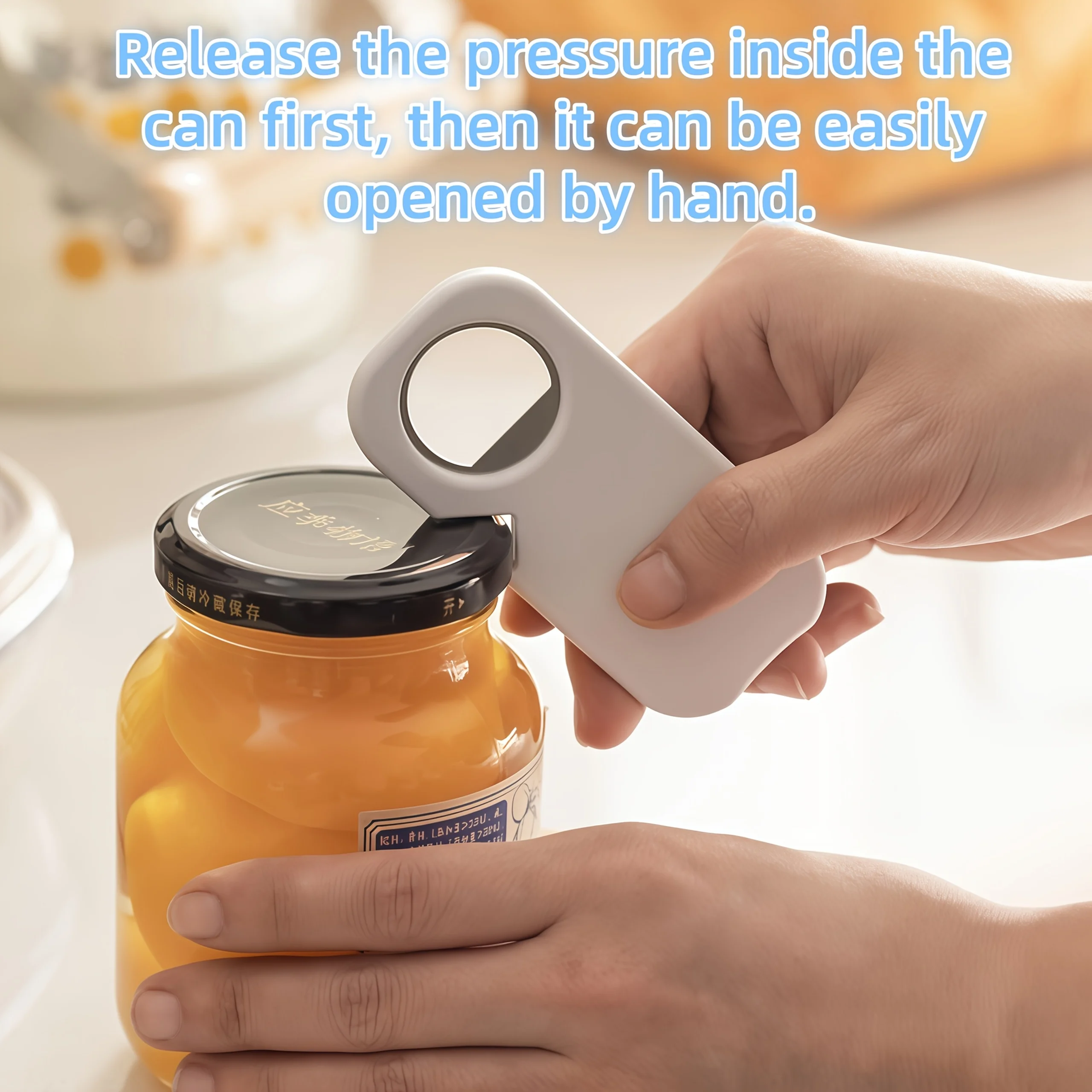 Stainless Steel Bottle Opener Can Jar Kitchen Tool For Beer Soda Water Easy Grip Washing Basket Produce Bowl