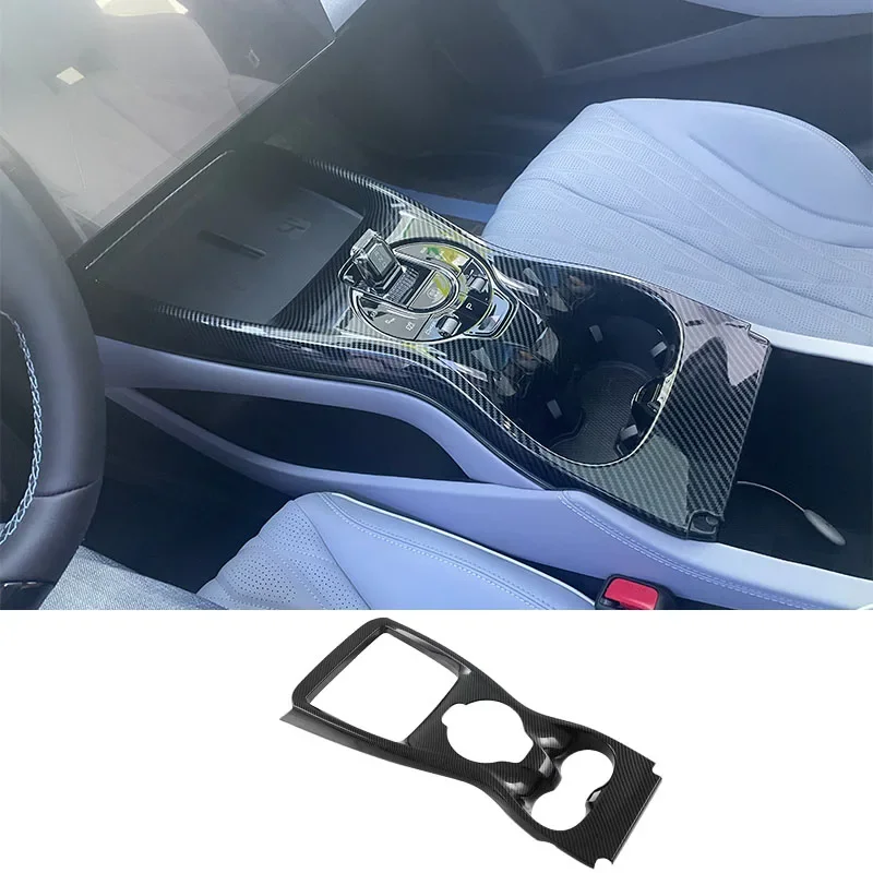 

Для BYD Seal EV 2022-2023 аксессуары, панель центральной консоли, лицевая панель переключения передач, отделка из углеродного волокна