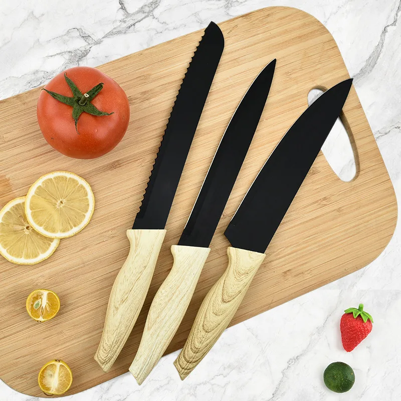 Knife Set -6-Piece Stainless Steel Cutting Knives Set for Kitchen - Stunning Artistic Designs, Great Gift