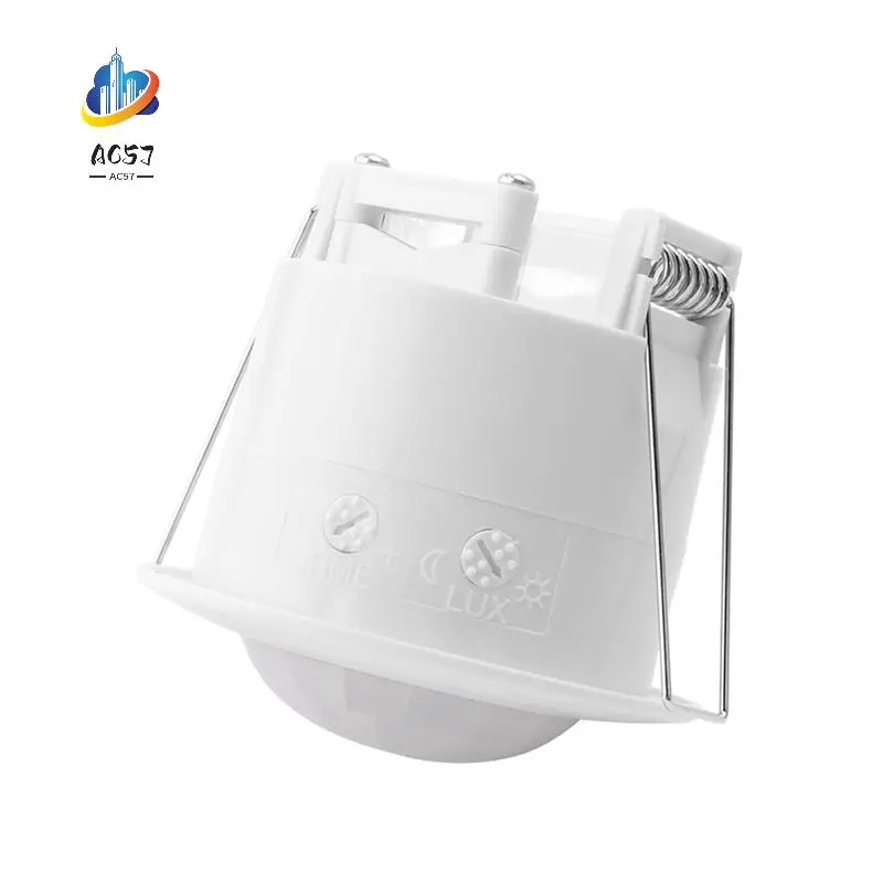 

AC57-110V-220V 360° ° Инфракрасный встраиваемый PIR-потолочный датчик движения, датчик света