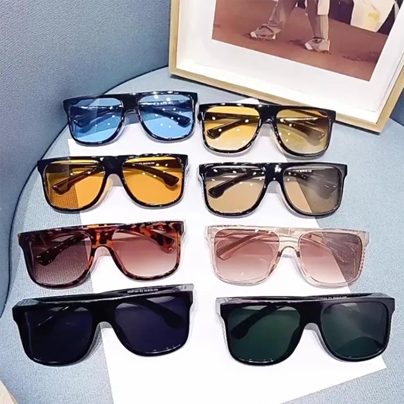 Vintage quadratische Sonnenbrille für Damen und Herren, rechteckige Sonnenbrille, ovale Brillen, Sonnenbrille für Männer und Frauen