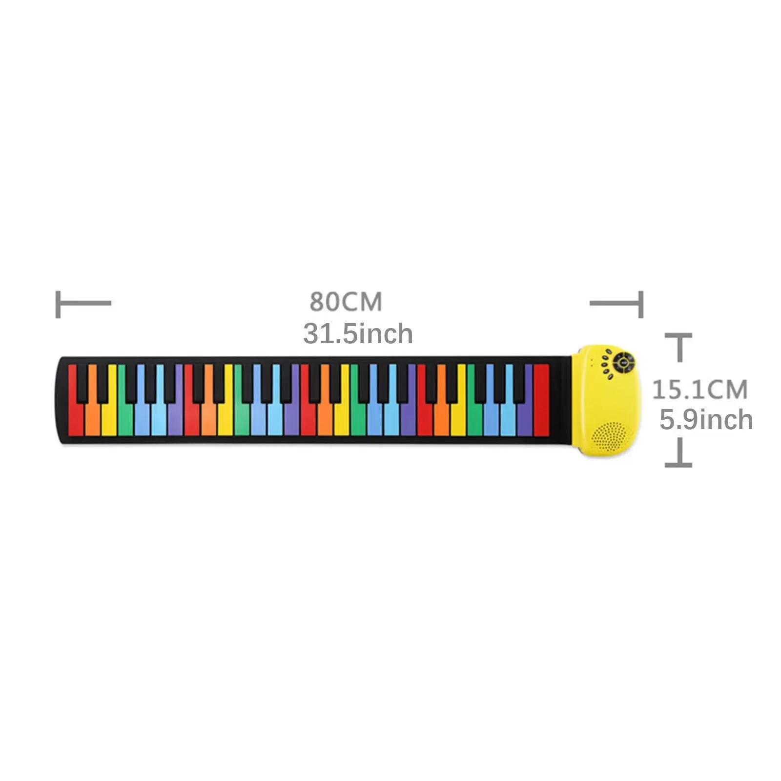 Piano enrollable de 49 teclas, instrumentos musicales, Piano de viaje, Piano plegable eléctrico Digital portátil para niños, principiantes y adultos