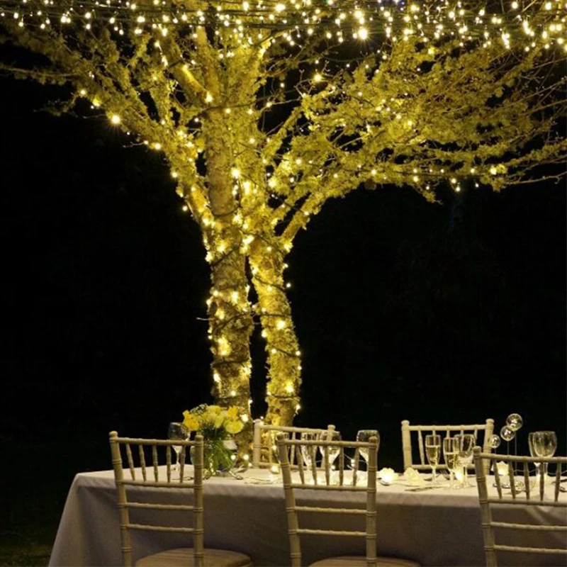 2000LED Green Wire String Lights 21M Remote Control Fairy Lights for Outdoor Garden Wedding Christmas Room Decoration