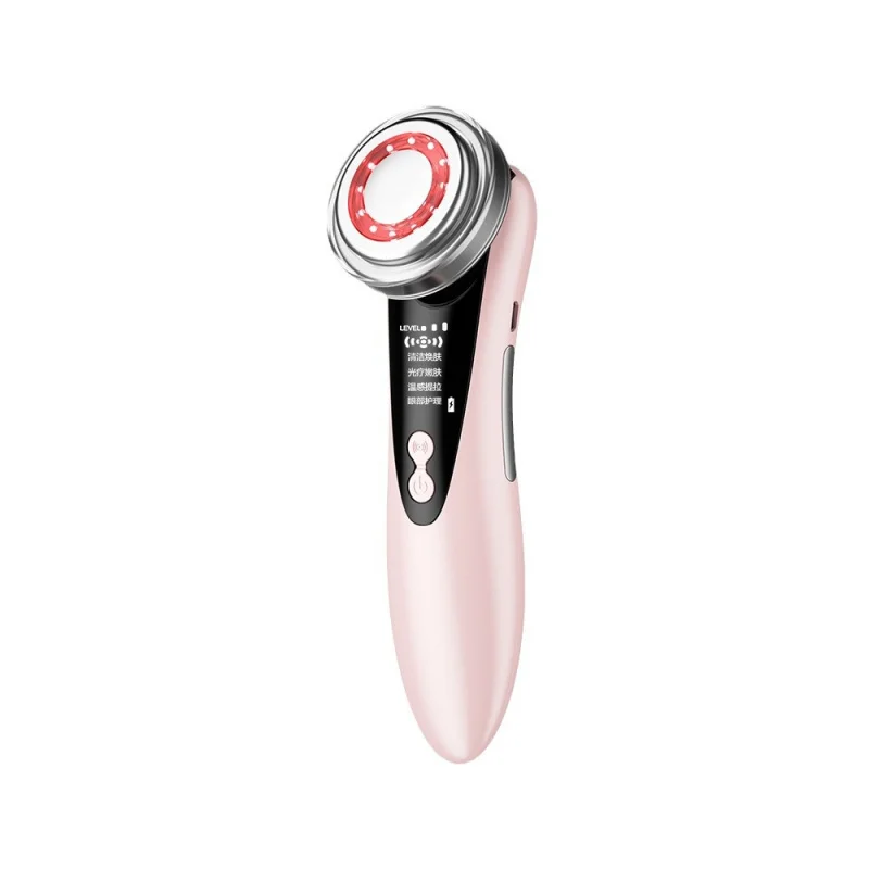 جهاز تجميل للاستخدام المنزلي، أداة تجميل RF لتجديد شباب بشرة الوجه، تنظيف الضوء الأحمر والأزرق، تجديد البشرة، الرفع