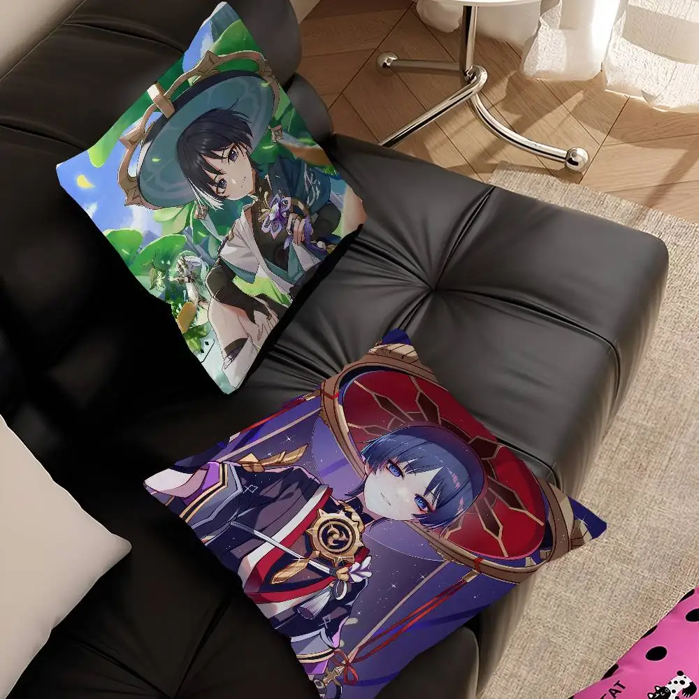 Popular Game Figure Wanderer Pillow Gift Home Office Decoration Bedroom Sofa Car Cushion Cover case 45x45