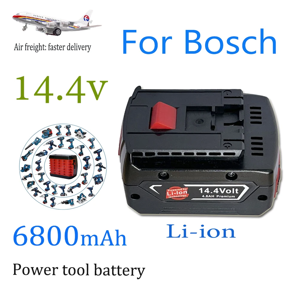 

For Bosch 14.4V 4800mAh Rechargeable Li-ion Battery，Compatible BAT607G BAT614 BAT614G Electric Tool Replacement Battery