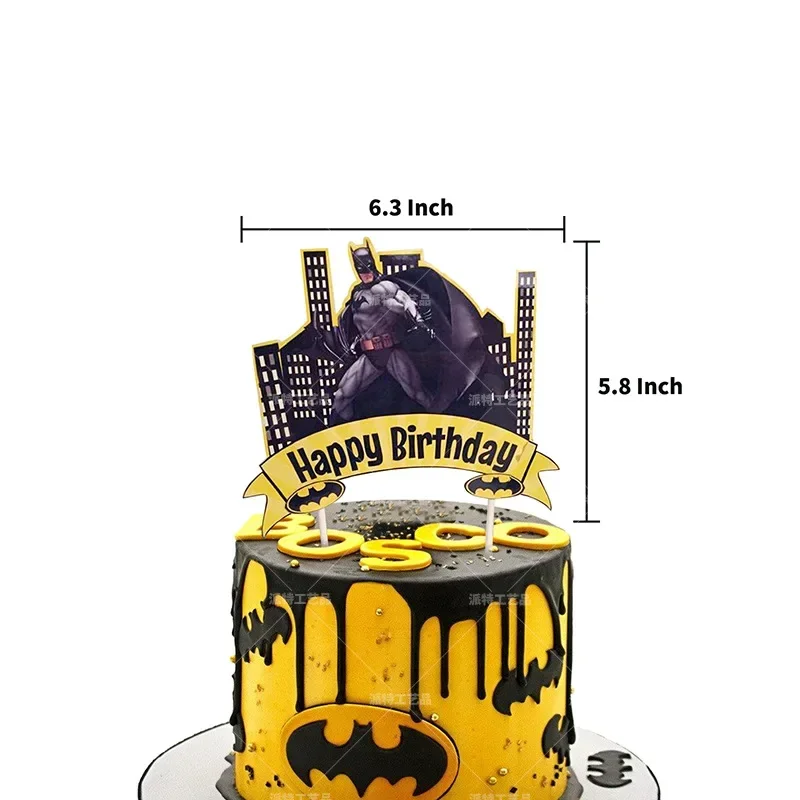 One Piece Anime Decor Batman Birthday Party Decoration Toy Set Cartoon Anime Figures Festival Party Gift Batman Balloons Banner