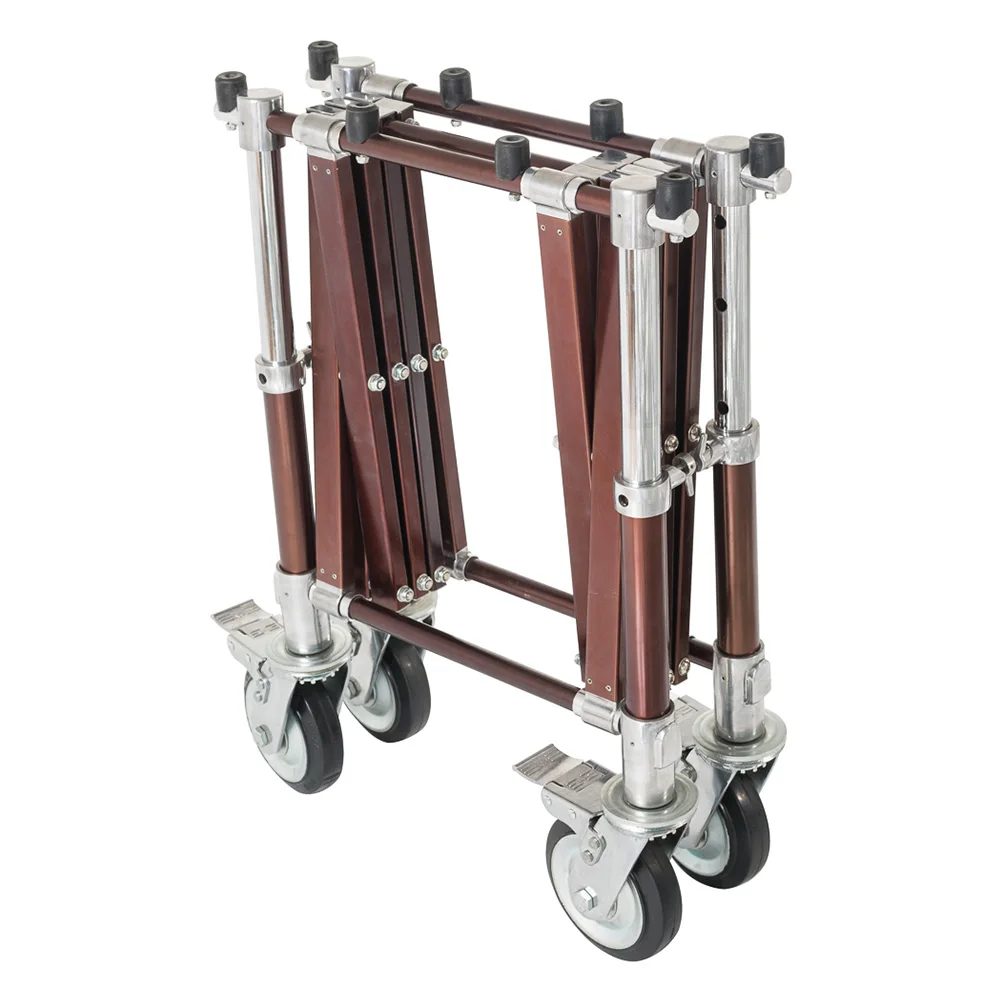 Aluminum Alloy American Style Adult Use Coffin Trolley Funeral Equipment