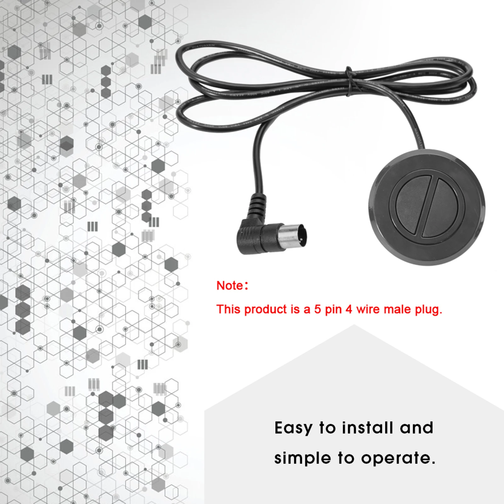 

Round Big Button Hand Controller, Electric Recliner Chair Sofa 2 Button Round Switch Slide Lift Chair Hand Controller