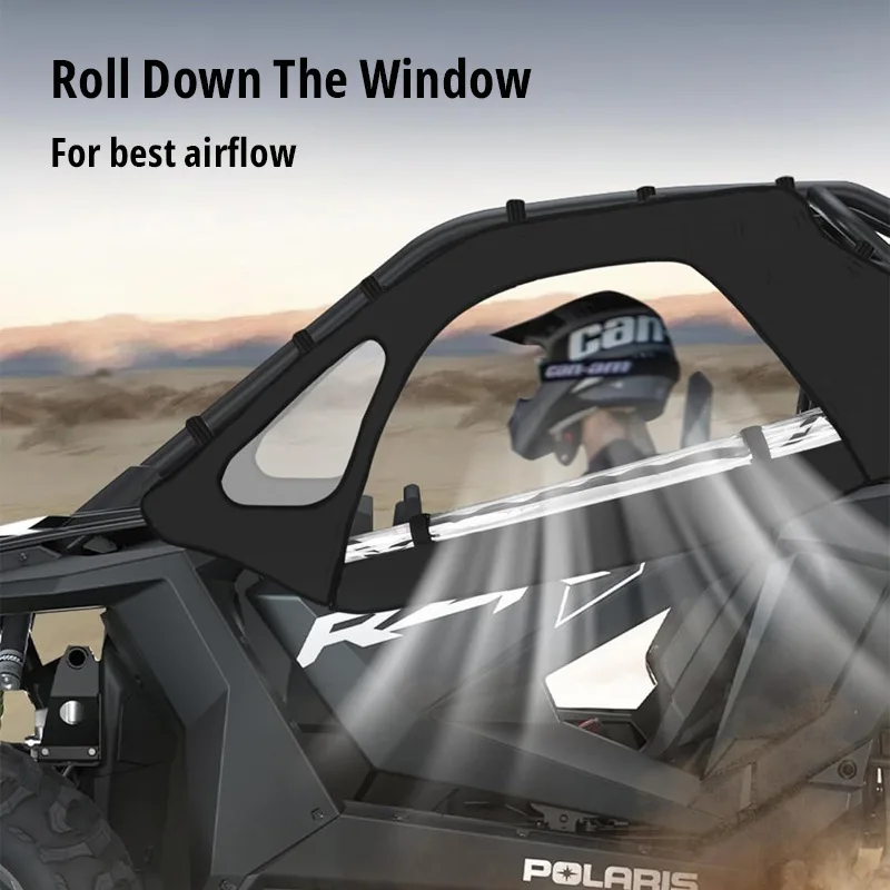 ل حاويات الكابينة الناعمة RZR Pro طقم الباب العلوي مقاوم للماء أشرطة سهلة تثبيت لـ 2020-2024 Polaris RZR PRO XP/Turbo R 2-seat #5