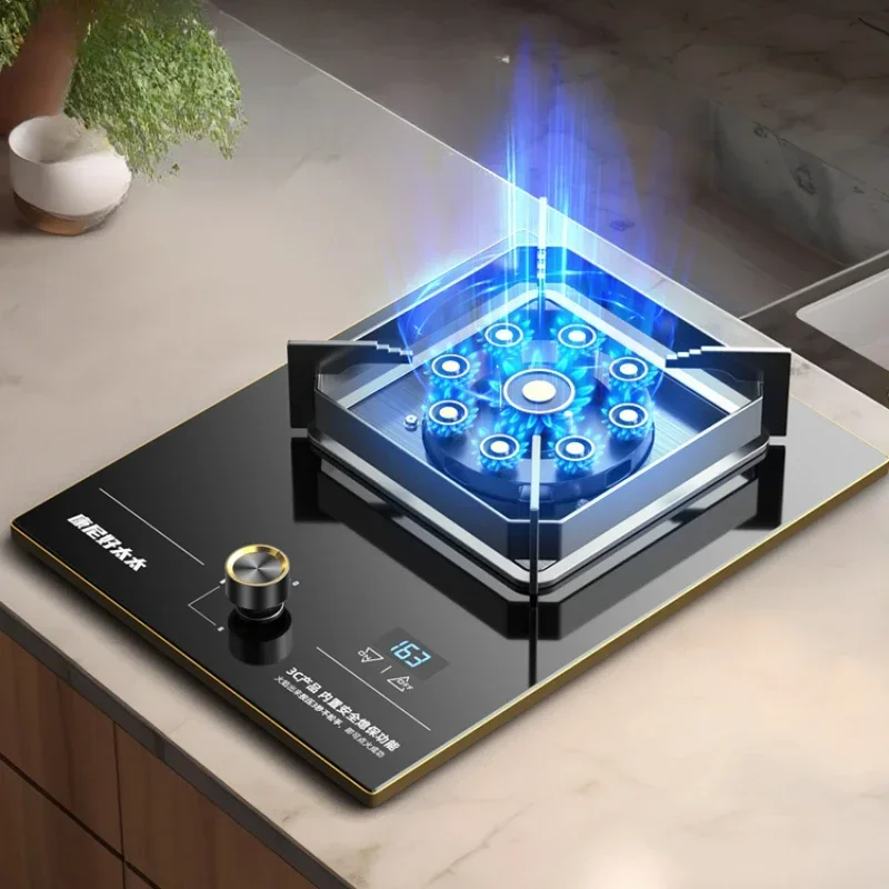 Small and Exquisite Kitchen Energy-saving Energy Gas Stove Household Fire Natural Gas Liquefied Gas Stove Timing Gas Stove