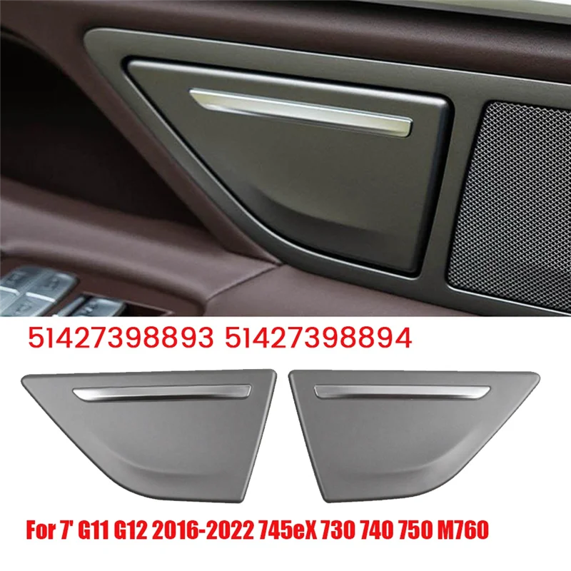 1Pair Rear Door Ashtray Trim Panel Cover 51427398893 51427398894 for BMW 7 Series G11 G12 16-22 745EX 730 740 750 M760 B