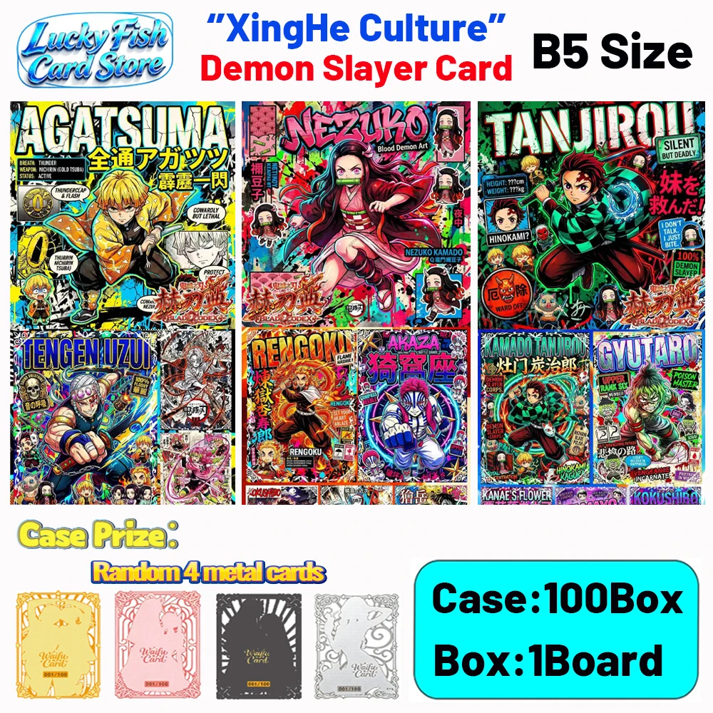 

Wholesale 2026 New XingHe Creative Studio Demon Slayer Cards B5 Size Acrylic Boards Anime Collectibles Character Fan Gifts