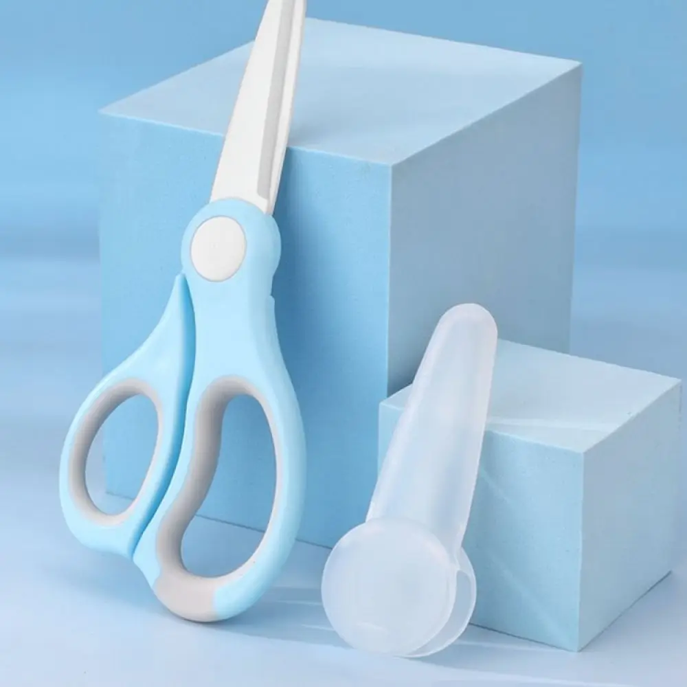 Ceramic Blade Baby Food Shears Compact Kitchen Cutter For Infant Feeding Easy To Sterilize With Storage Container
