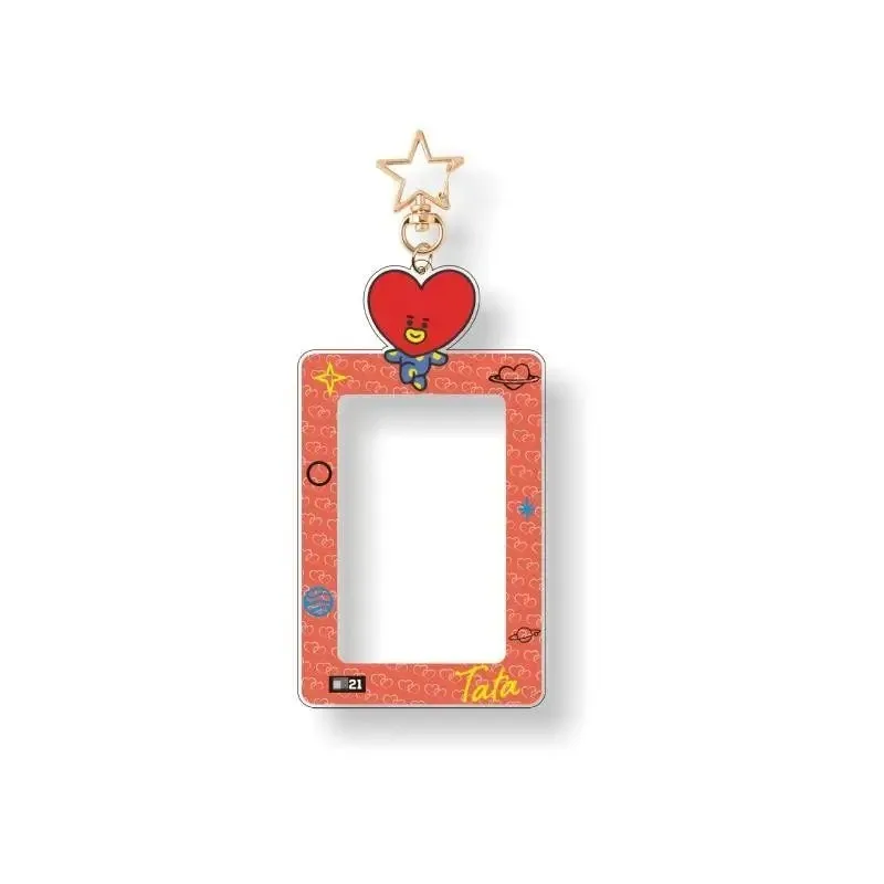 BT21 Small Card Holder Protective Case for Storing ID Card Photos, Card Bag Acrylic Photo Display Stand LINE FRIENDS view 2