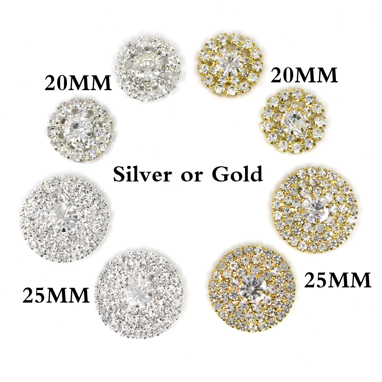 

Металлическая пуговица Lkeran с плоской задней частью для одежды, декоративные пуговицы своими руками, швейные аксессуары, 2 цвета, 20 мм, 25 мм, новинка, лот 10 шт.