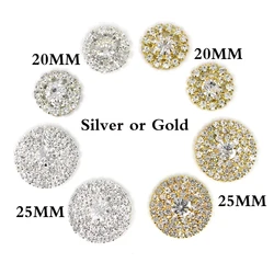 Lkeran Metal Flatback Button for Clothing, DIY Decoration Buttons, Sewing Accessory, 2 Colors, 20mm, 25mm, New, 10Pcs Lot