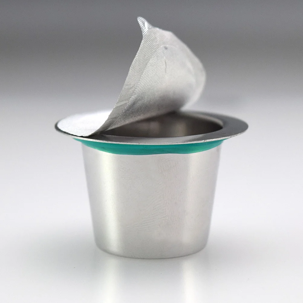 

Stainless Steel Coffee Kit Reusable Tool For Refillable Coffee With Tamper Spoon Filter