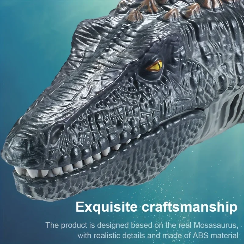 2.4G Remote Control Mosasaur Toy - Dual Propellers, USB Rechargeable, Durable ABS Simulation Adventure, Ideal Entertainment Gift