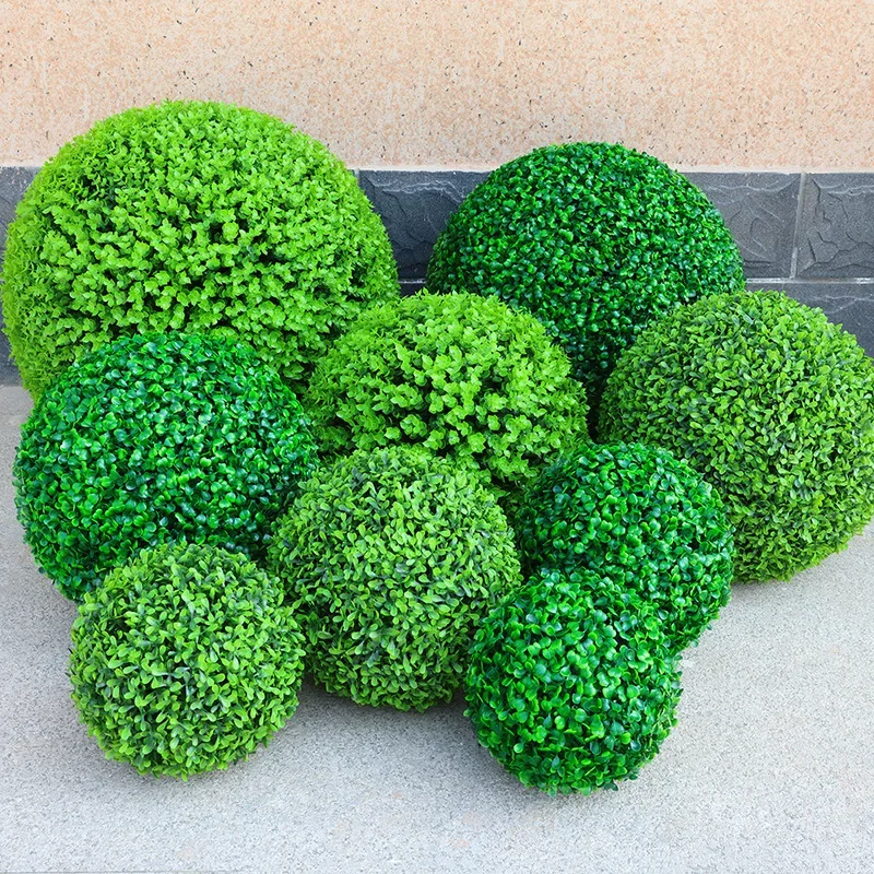 Artificial Plant Ball Round Boxwood Hanging Plant Indoor Outdoor Home Wedding Party Hotel Front Porch Potted Plant Decoration