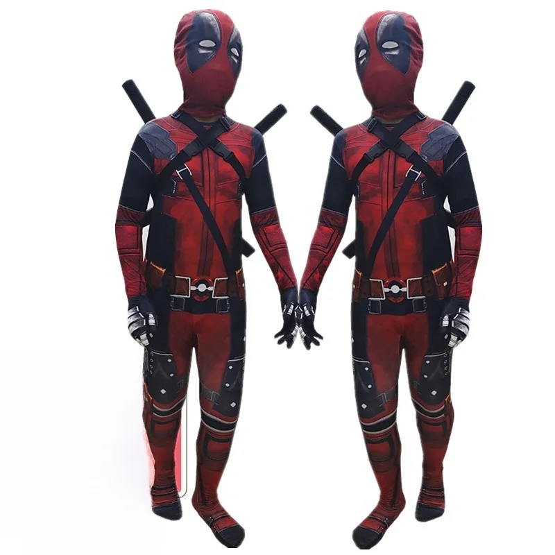 

Stage Performance Suit One-Piece Tight Clothes Halloween Delta Cosplay Children's Nameless Black Handsome Costume