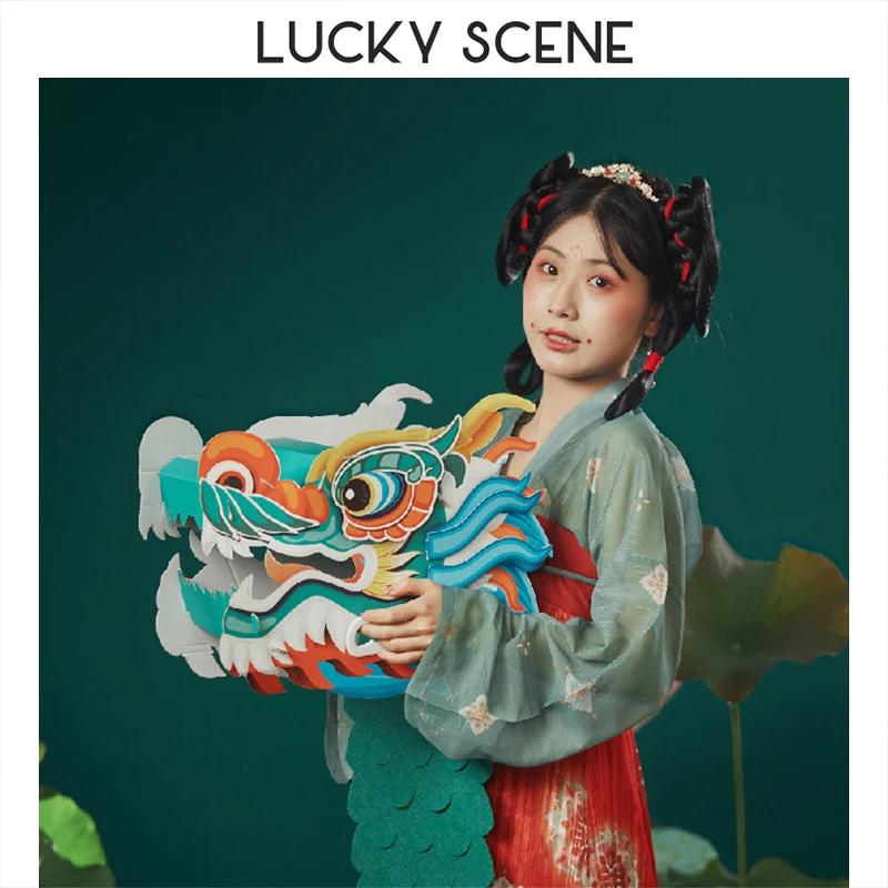 Dragon Boat Festival Handmade DIY National Tide Dragon Dance Dragon Boat Children's Making Material Pack S01710 image 2