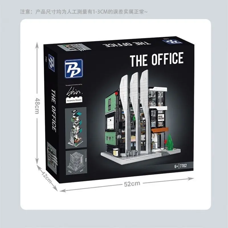 3828PCS Ufficio Edificio MOC Modello Building Block Set Creativo Street View Casa Modulare Mattoni di Montaggio Giocattoli FAI DA TE Regali Per I Bambini