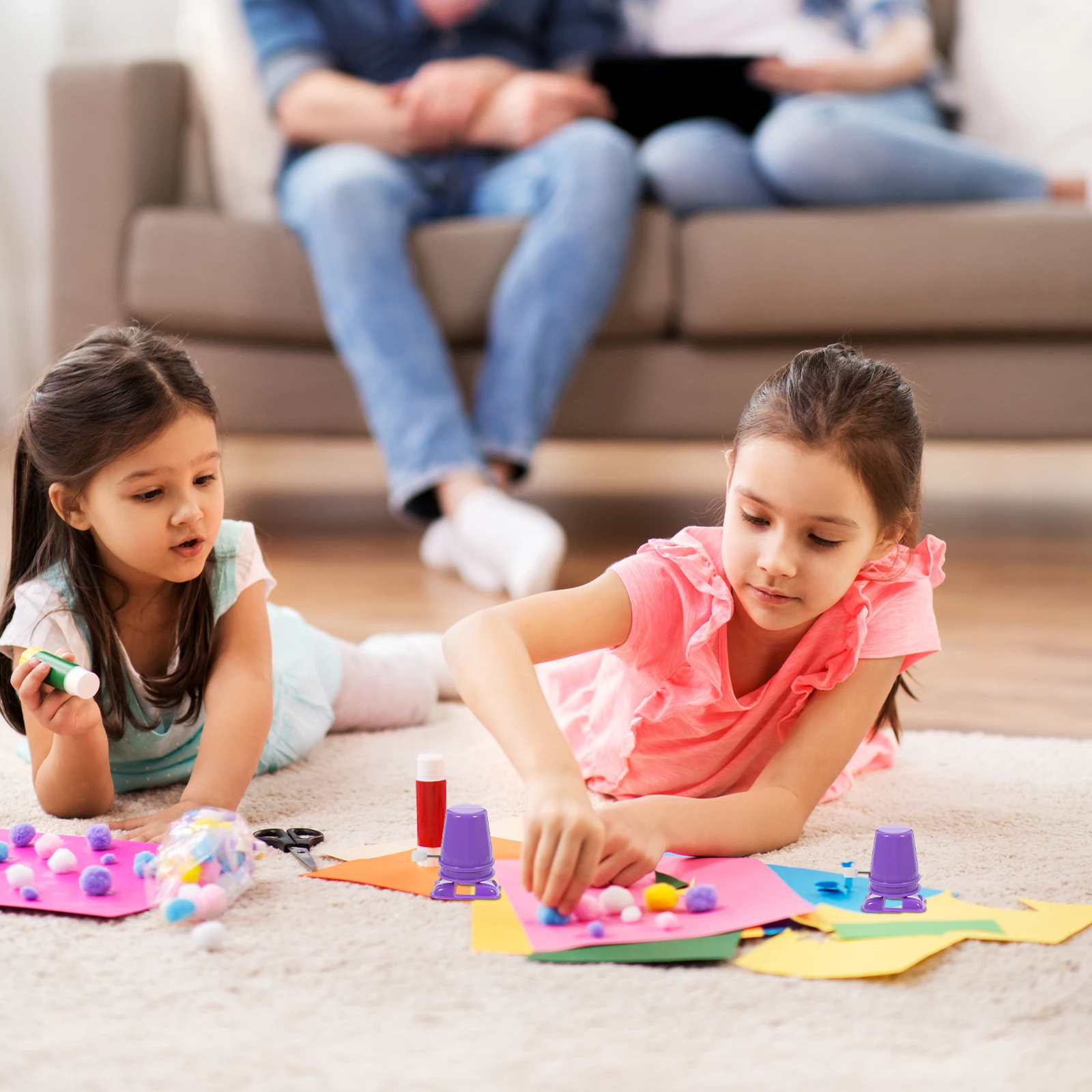 

5Pcs Purple Wind Up Toy Mechanism Clockwork Robot Movements DIY Accessories Spring Toys