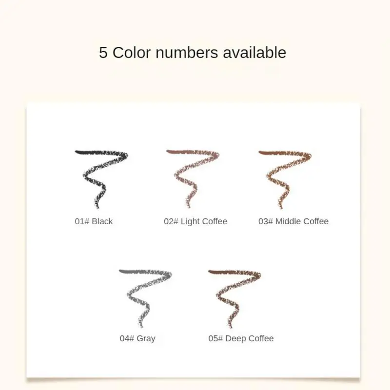 1/2/3PCS Extremely Fine Eyebrow Pencil Smooth Smear Smooth Beginners Apply Natural Color No Makeup Facial Makeup