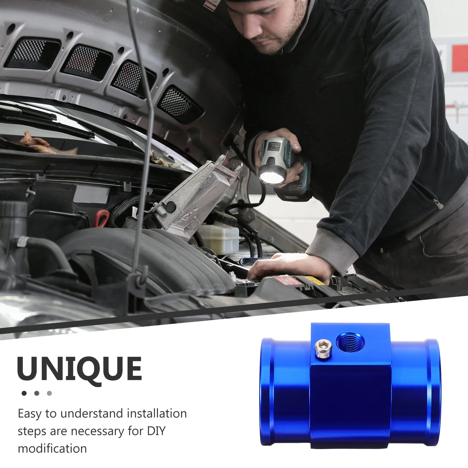 

Coolant Temperature Sensor Car Water Temp Meter Precise Measurement Durable Easy Installation Adapter Coolant Temperature Sensor