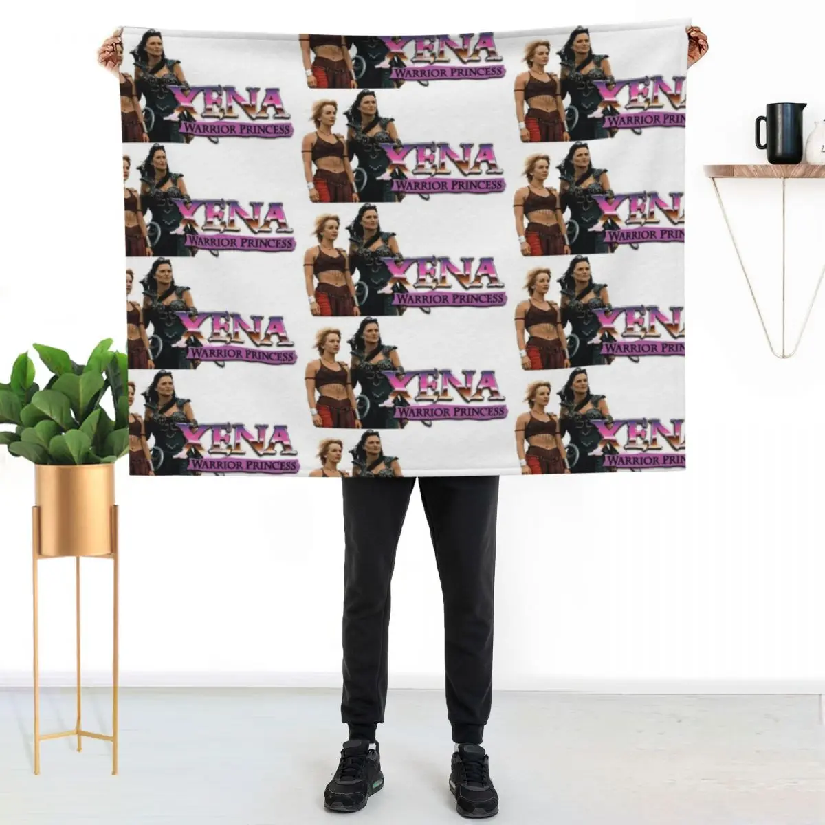 Xena & Olympia Throw Blanket Baby Cute Furry Custom Flannel Decorative Beds Blankets