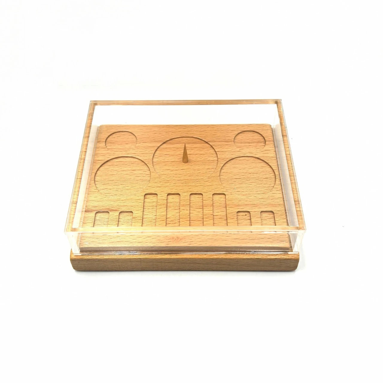 Watch Parts Tray Storage Box ,with Dust Cover ,Showcase Organizer Repairs Watch Tool for Accessory Jewelry Fittings Movement