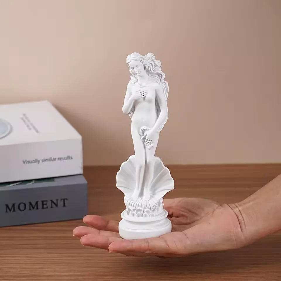 Aphrodite Statue The Greek Mythology Goddess of Beauty Resin Miniature Figurine Book Shelf Decor