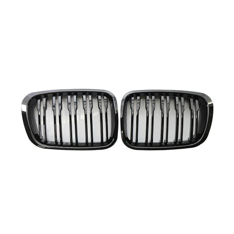 Pulleco Car Front Bumper Kidney Grill Grille Gloss Black Racing Grills For BMW 3 Series E46 4-Door 4D 4DR 1998-2001 Styling