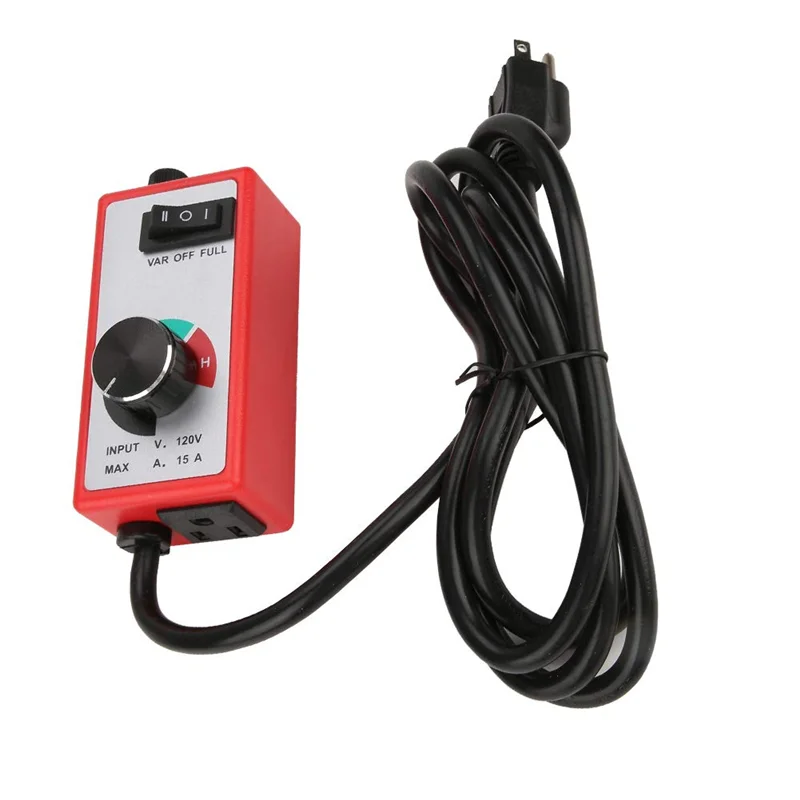 【MEET】Electric Motor Rheostat 120V Router Fan Variable Speed Controller, Governor, For Tools,Woodworking Equipment Us Plug