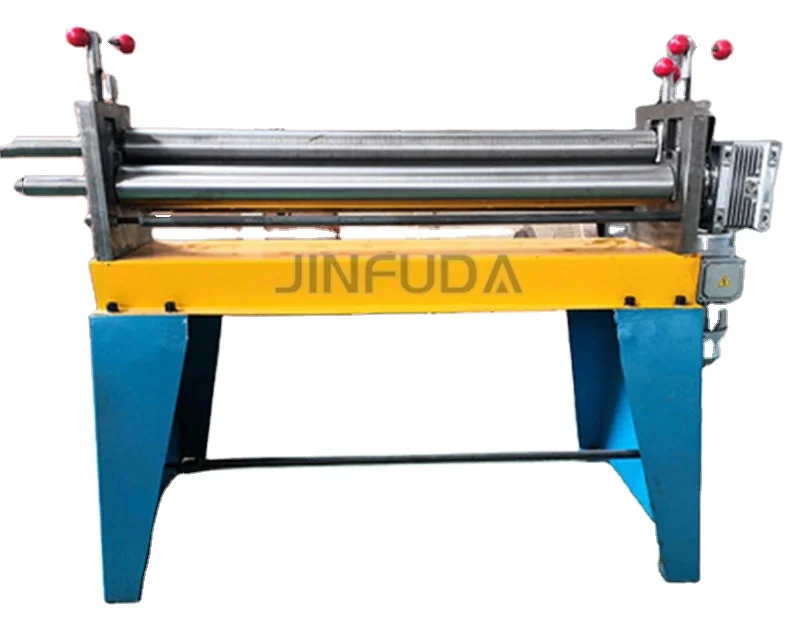 Manual Hand rolling machine  used for thin metal plate rolling min rolling diameter 100 mm.