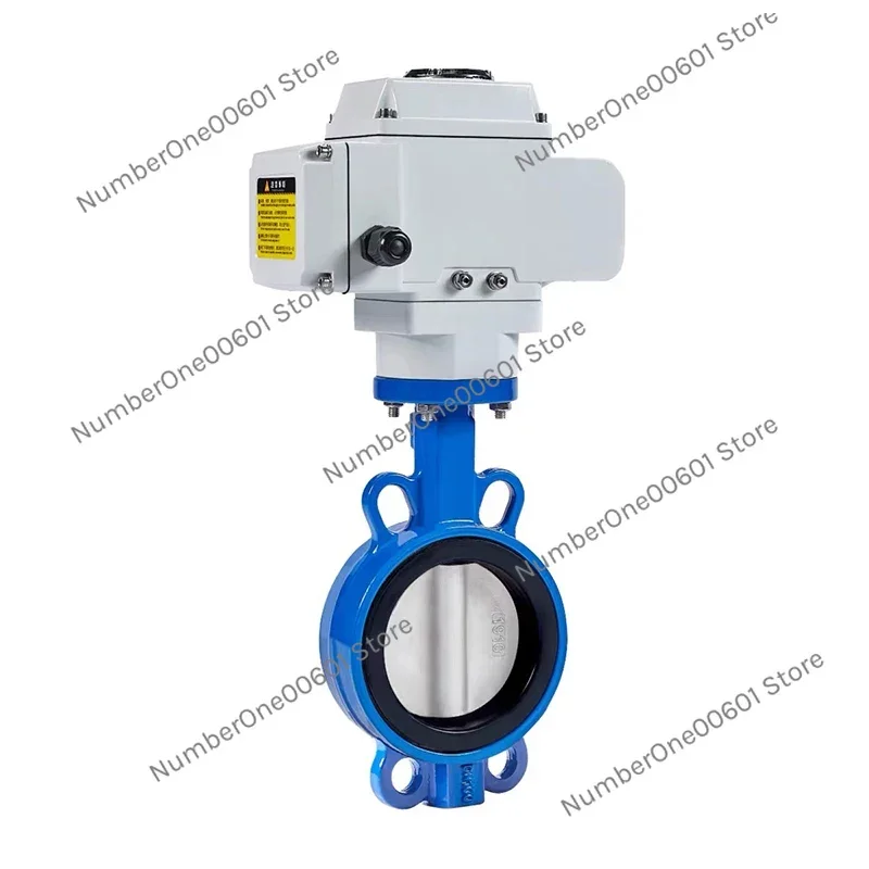 Electric Butterfly Valve D971X-16Q Wafer Type Water Valve Ptfe Stainless Steel Ductile Iron Regulating Valve