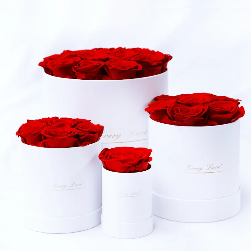 

Immortal Preserved Flower with Hug Bucket Box, Wedding Bouquet Materials, Eternal Life Flower Rose, Valentine's Day Gift