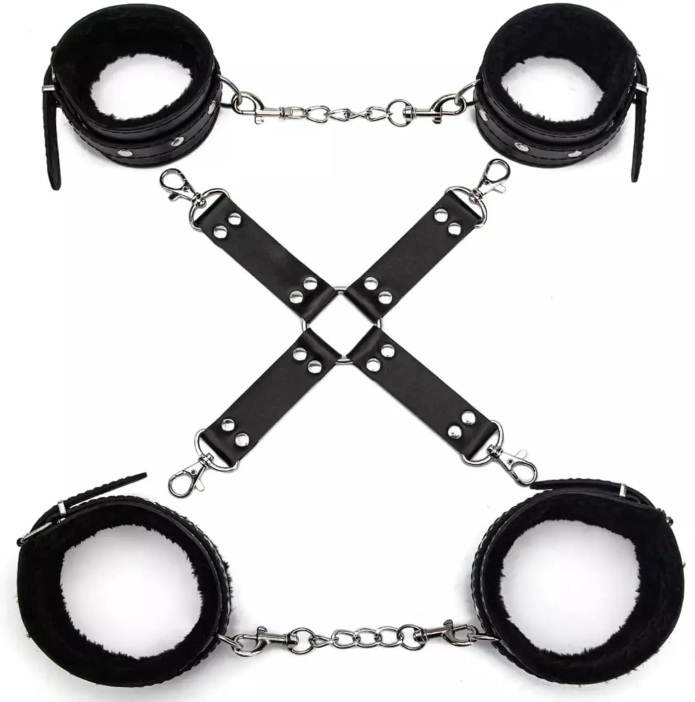 

Hogtie Restraints Bondage Cuffs Adjustable Sex Toys BDSM Kinky Fun for Couples