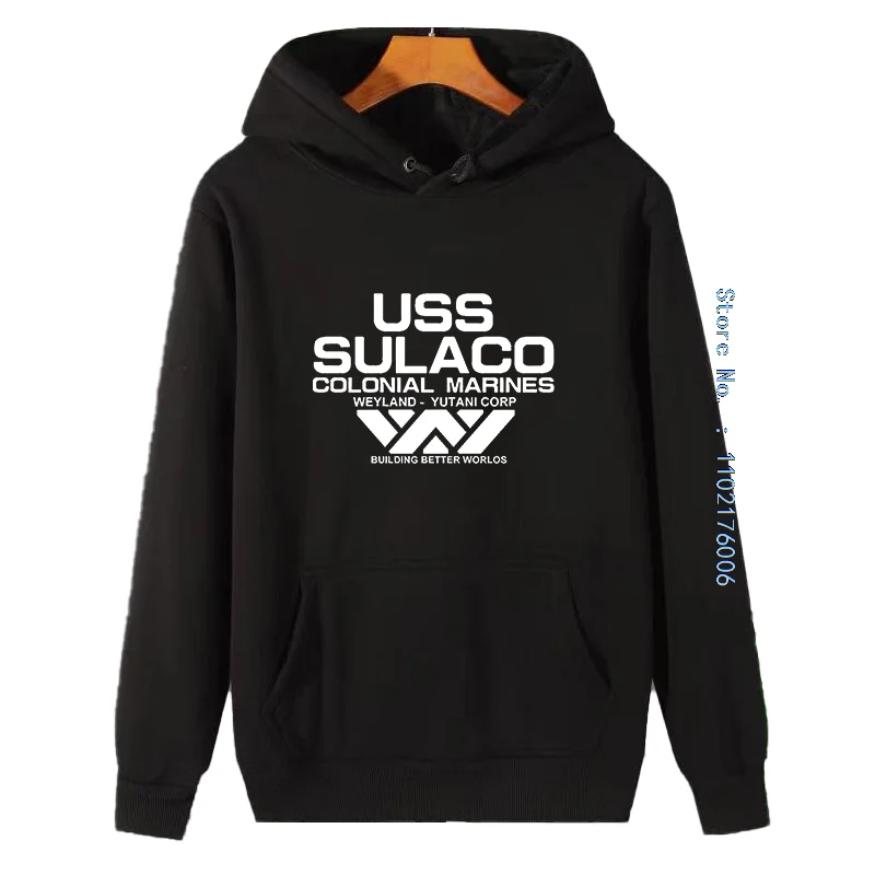 Uscss Nostromo Hooded Shirt Alien Uss Sulaco Colonial Marines Graphic Hooded Sweatshirts Aliens Off World Thick Sweater Hoodie