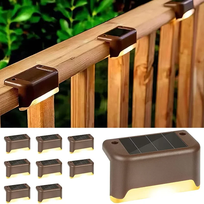 

LED Solar Wall Lamp Outdoor Waterproof Garden Fence Decoration Solar Powered Stair Step Path Led Light