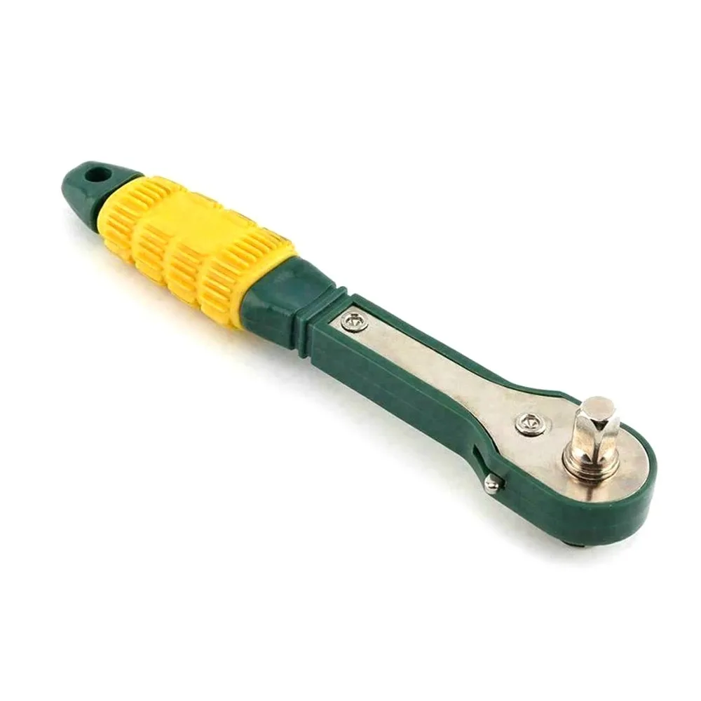 Krachtige Quick Mini Ratchet Wrench 1/4 Screwdriver Hexagonal Socket Two-way Socket Wrench 1Pcs