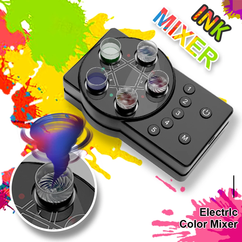 

Wireless Tattoo Ink Vortex Mixer Kit 2000mA Battery Equipped with An Ink Cup Rotating Magnet Anti-settling for Tattoo Supplies