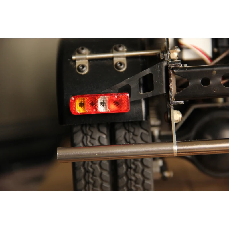 Kit de couverture de feu arrière de Simulation en métal, pour camion Tamiya RC 1/14, tracteur, camion à benne basculante, Scania Benz Man, jouet, pièces de mise à niveau