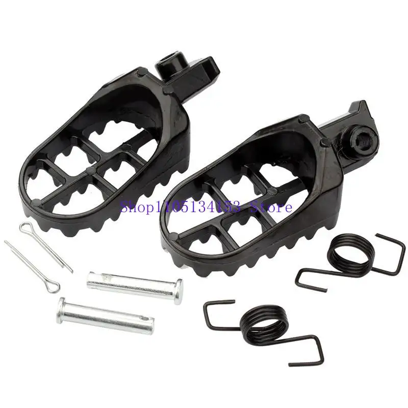 

kl23 2Pcs Aluminium Footpegs Foot Pegs Footrest Foot Rest Replacement for 50 70 90 110 125cc Taotao PW50 PW80