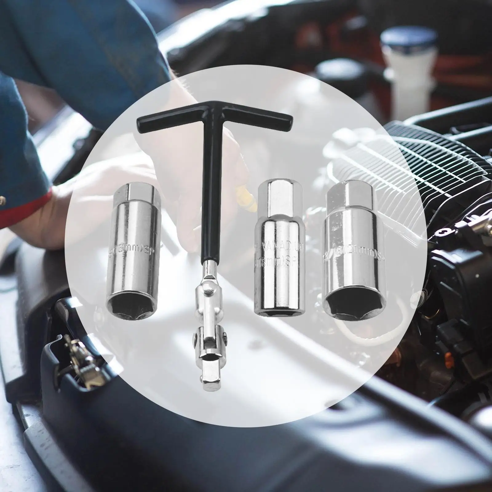 Imagem -04 - Spark Plug Socket Wrench Grupo Hexagon Socket Wrench Instalar Ferramenta Reparação 16 mm 18 mm 21 mm